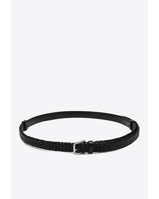 アクセサリーその他 DOLCE & GABBANA BRAIDED LEATHER BELT Dolce&Gabbana men's Braided leather belt - buy for 555900