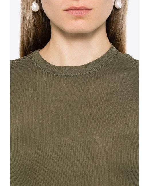 Halfboy Green Logo Patch Crewneck Tank Top