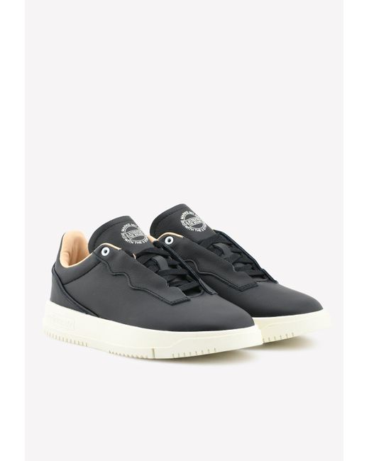 adidas Originals Supercourt Premium Leather Sneakers- Core /core /off-white  Eu 36 in Black - Lyst