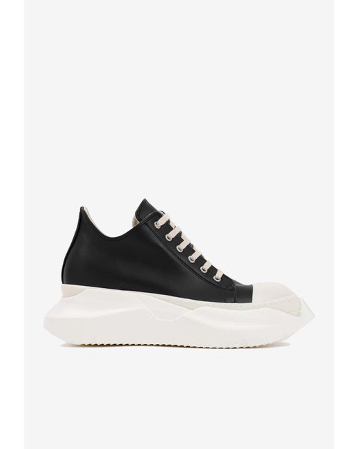 Rick Owens DRKSHDW Abstract Chunky Leather Sneakers in Black for Men | Lyst