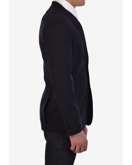 Tonello Blue Wool Single-Breasted Jacket for men