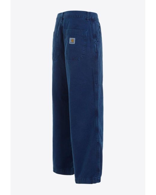 Carhartt Blue Garrison Wide-Leg Pants for men