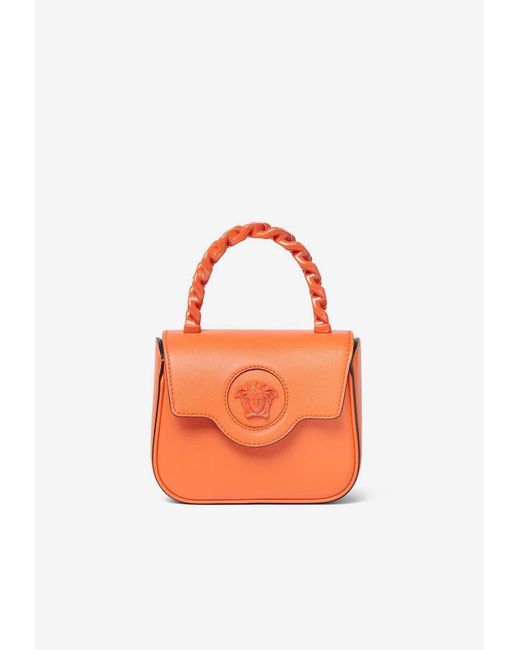Versace Mini Medusa Crossbody Bag in Orange Lyst