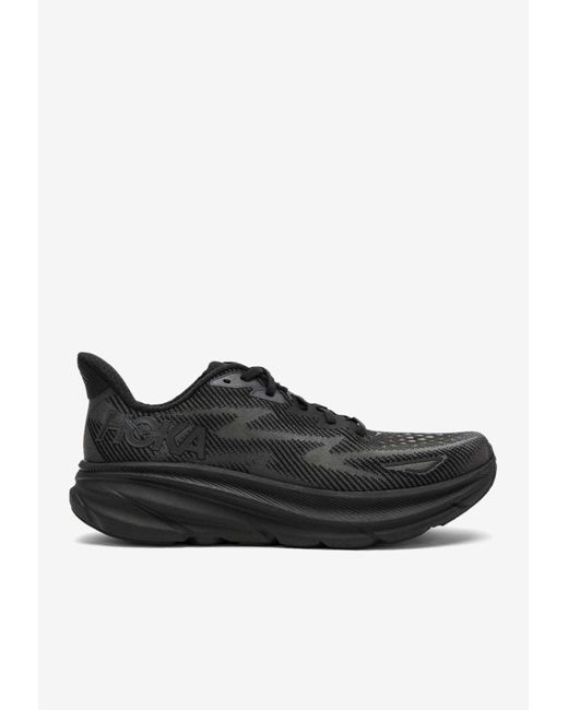 Hoka One One Black Clifton 9 Sneakers for men