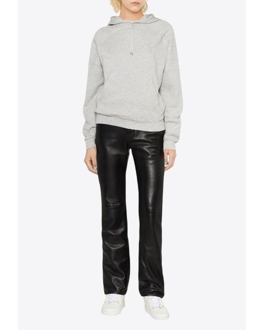 Saint Laurent Gray Premium Hoodie With Drawstring