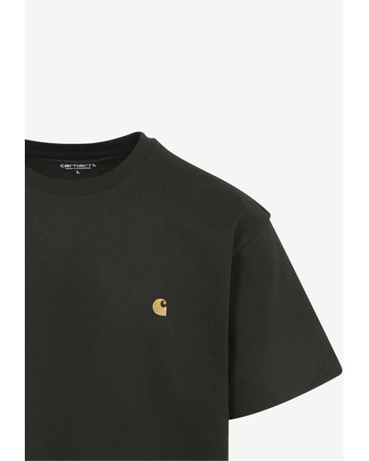 Carhartt Black Chase Short-Sleeved T-Shirt for men