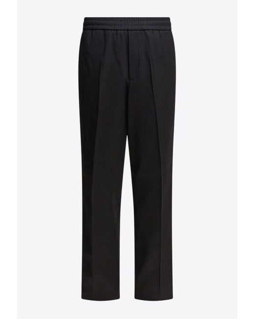 Golden Goose Deluxe Brand Black Straight-Leg Wool Pants for men