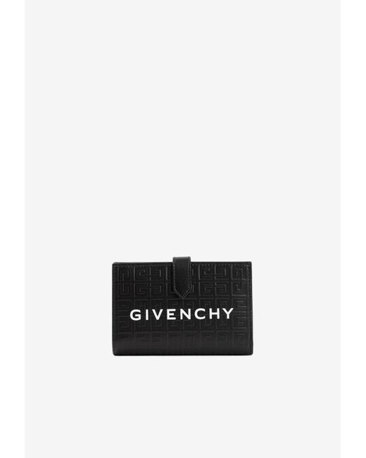 Givenchy 4g Bi-fold Leather Wallet in Black (White) | Lyst