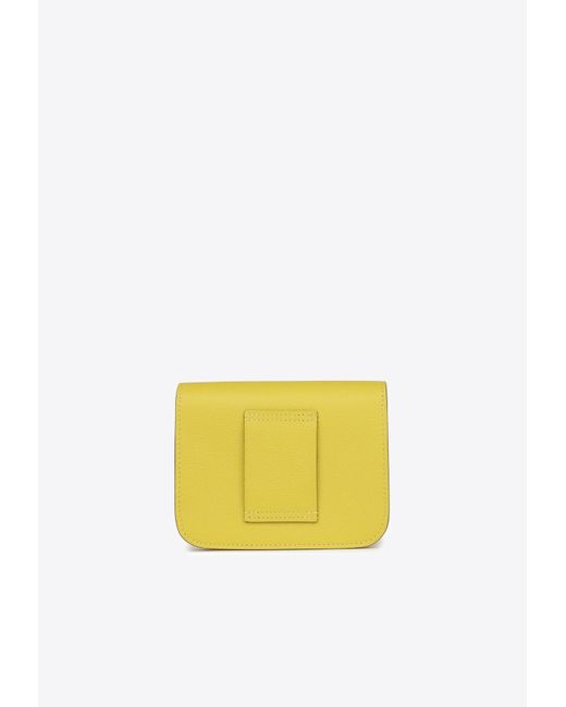 Hermès Yellow Constance Slim Wallet