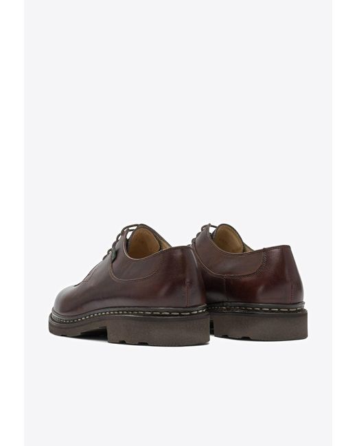 Paraboot Brown Avignon Derby Shoes for men