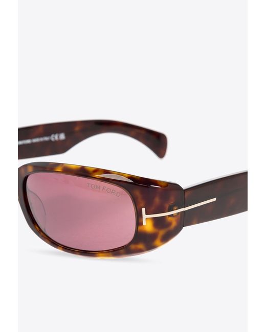 Tom Ford Pink Corey Rectangular Sunglasses