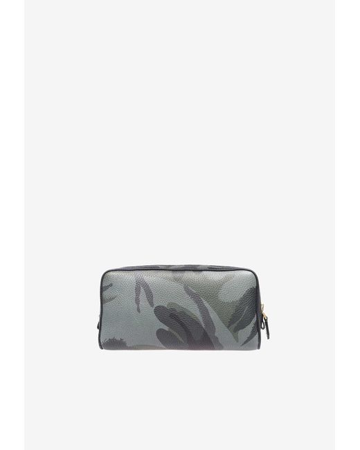 Tom Ford Men's Camouflage-Print Leather Pouch