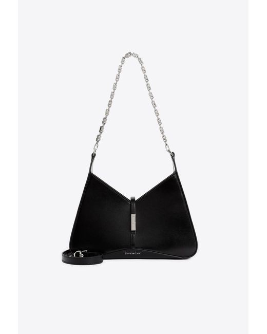 Givenchy White Small Cut-Out Leather Shoulder Bag