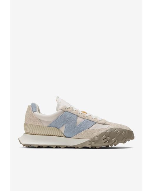 New Balance Leather Xc72 Lowtop Sneakers In Sea Salt With Light