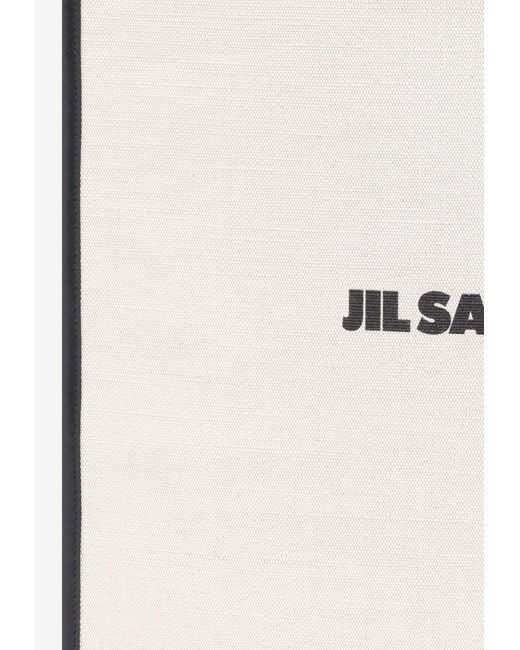 Jil Sander Natural Book Canvas Tote Bag for men