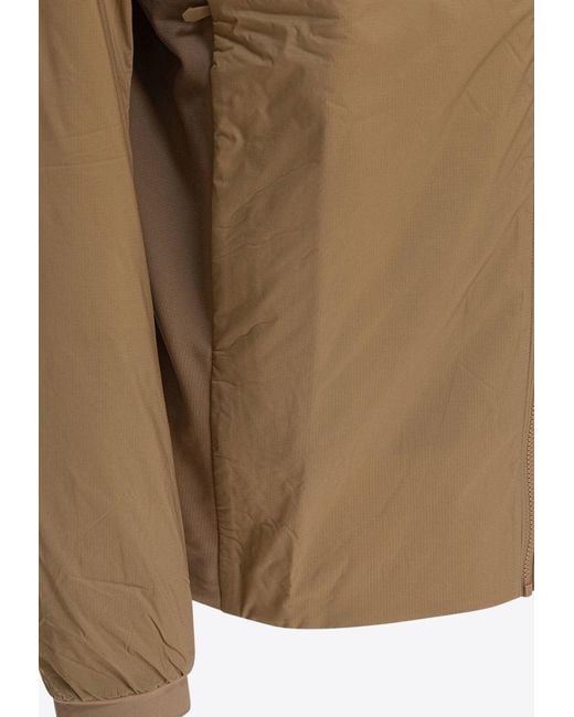 Arc'teryx Brown Atom Zip-Up Ski Jacket for men