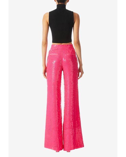 MSGM Milano REVOLVE Pink Sequin Pants