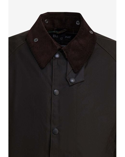 Barbour Black Beaufort Buttoned Jacket for men
