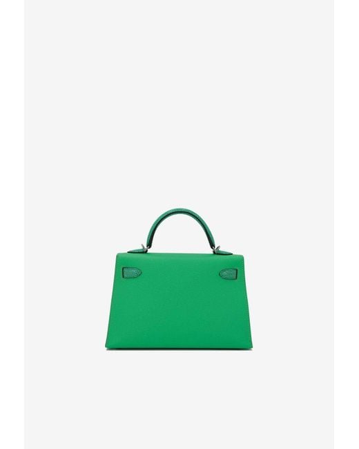 Hermès Green Mini Kelly Ii 20 Touch
