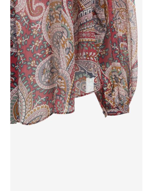 Etro Multicolor Silk Paisley Shirt