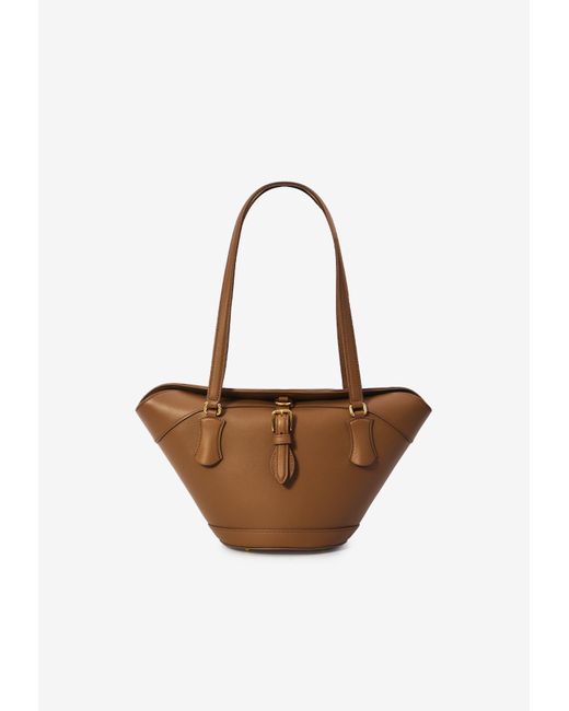 Dolce & Gabbana White Capri Calf Leather Tote Bag
