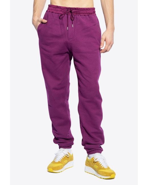 Saint Laurent Purple Sweatpants With Logo, for men