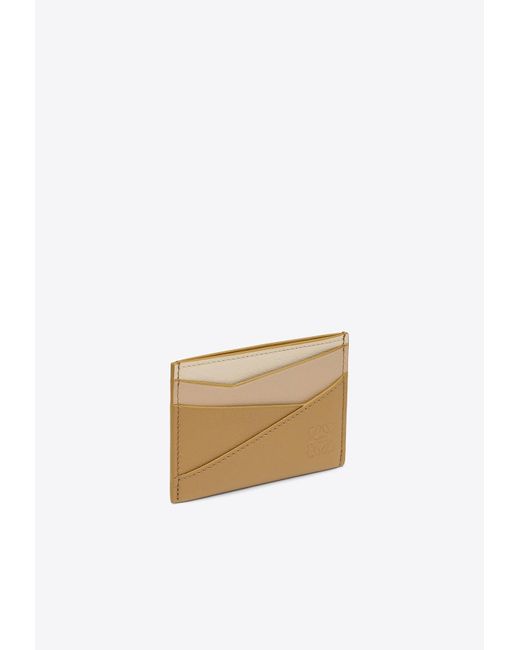 Loewe White Puzzle Leather Cardholder