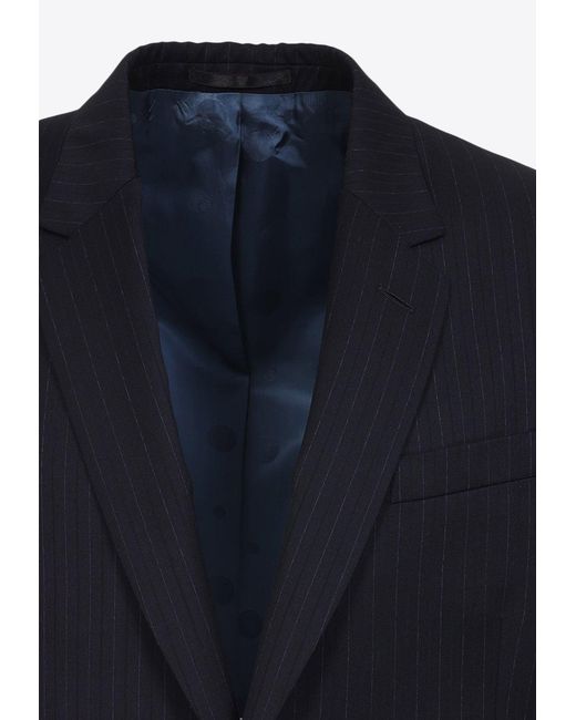 Paul Smith Blue Single-Breasted Wool Suit for men