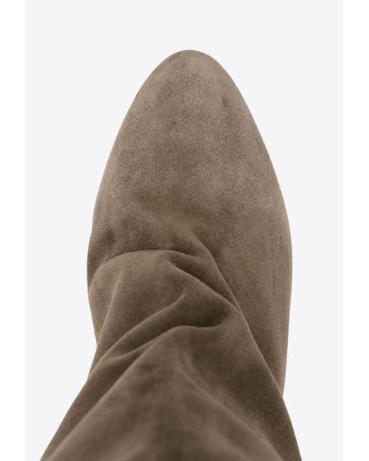Isabel Marant Brown Dalby 55 Knee-Length Suede Boots