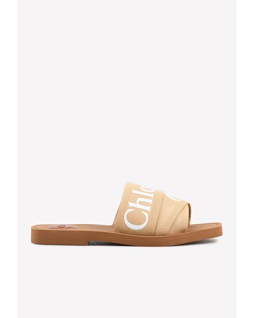 chloe woody flat sandals