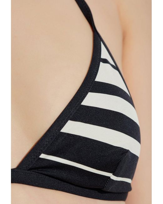 Tom Ford Black Striped Triangle Bikini