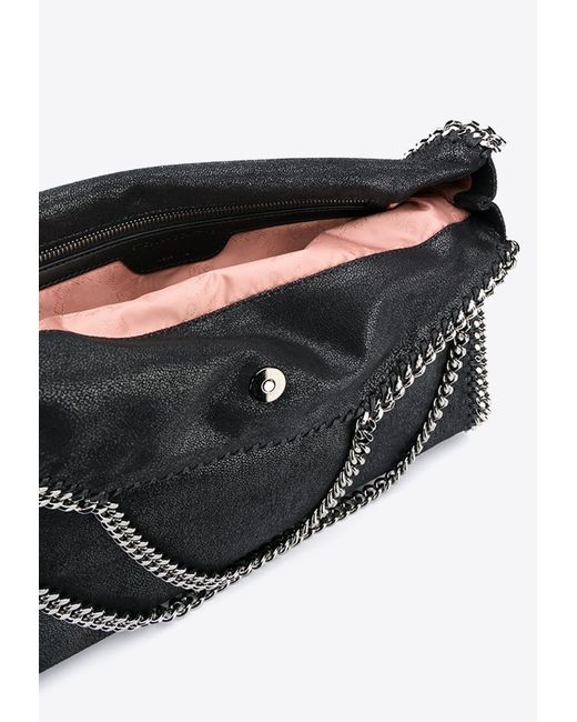 Stella McCartney Black Falabella Fold-Over Tote Bag