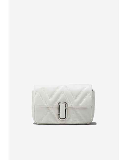 Marc Jacobs White The J Marc Quilted Leather Crossbody Bag