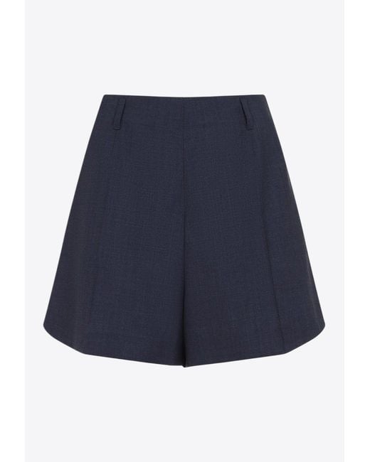 Givenchy Blue Classic Wool Shorts