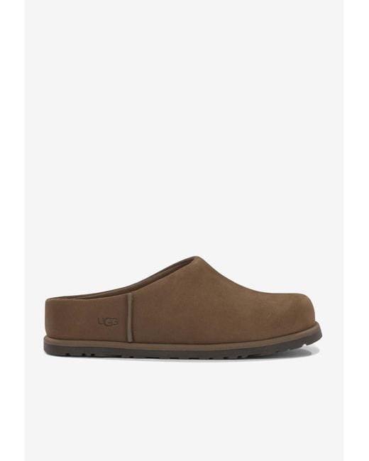 Ugg Brown Otzo Waterproof Leather Clogs