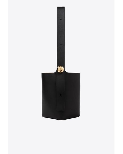 Loewe Black Medium Pebble Bucket Shoulder Bag