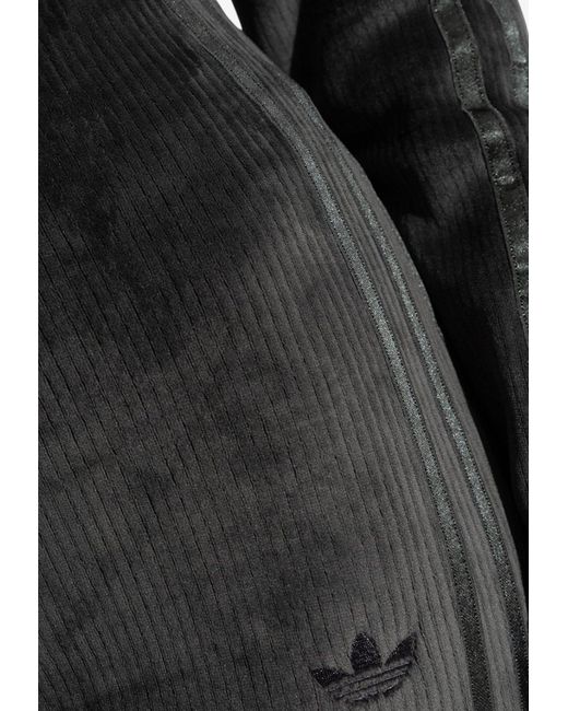 Adidas Originals Black Ribbed Flared Pants