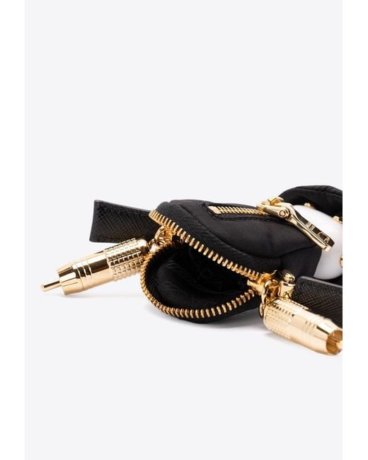 Prada Black Soft Robot Key-Ring And Bag Charm