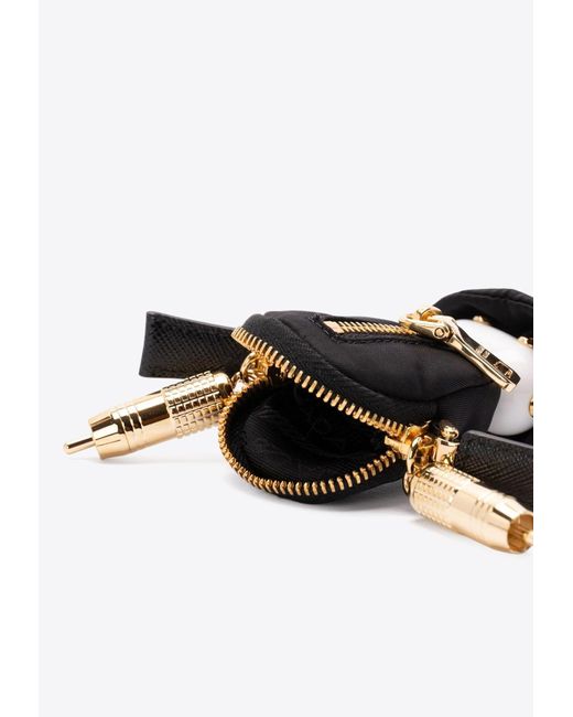 Prada Black Soft Robot Key-Ring And Bag Charm