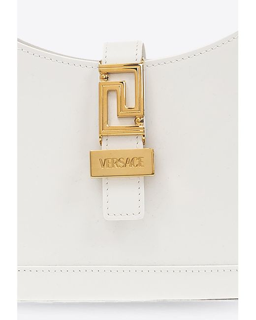 Versace White Small Greca Goddess Top Handle Bag