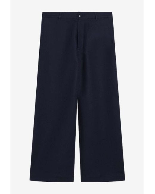 Acne Blue Straight-Leg Chino Pants for men