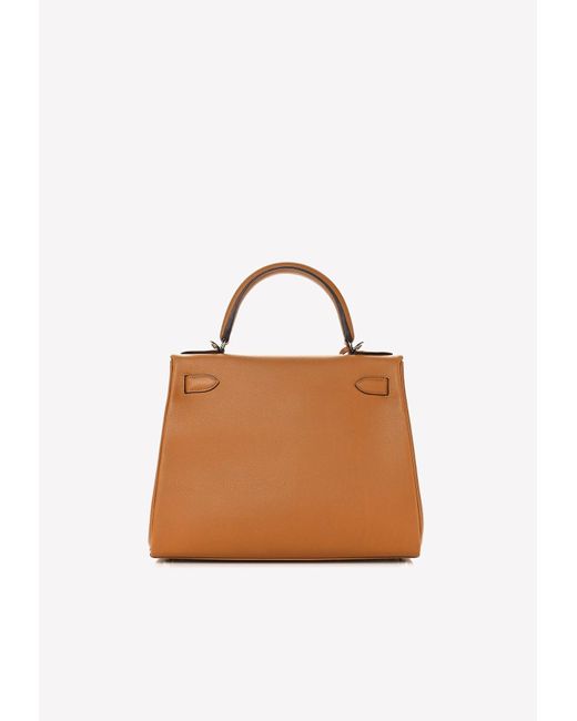 Hermès Kelly Retourne 28 In Verso Caramel And Rose D'ete Evercolor | Lyst