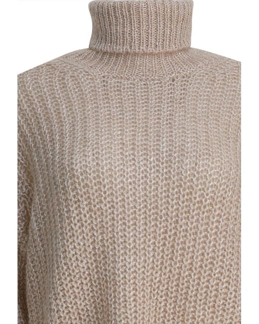Herno Natural High-Neck Wool Sweater
