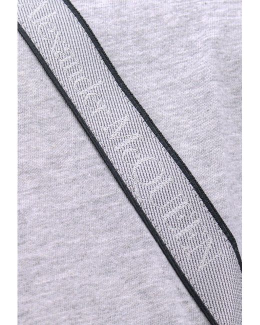 Alexander McQueen Purple Harness Logo Tape Crewneck T-Shirt for men