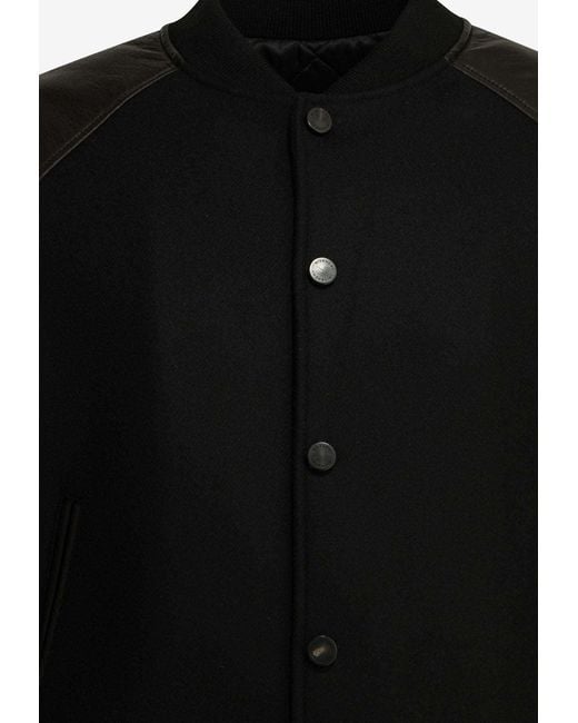 Givenchy Black Logo Bomber Jacket for men