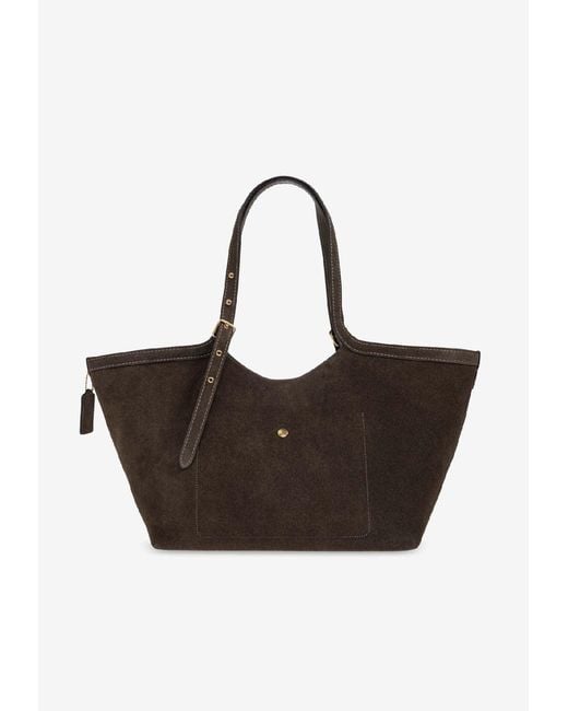 COACH Brown Gramercy Suede Tote Bag
