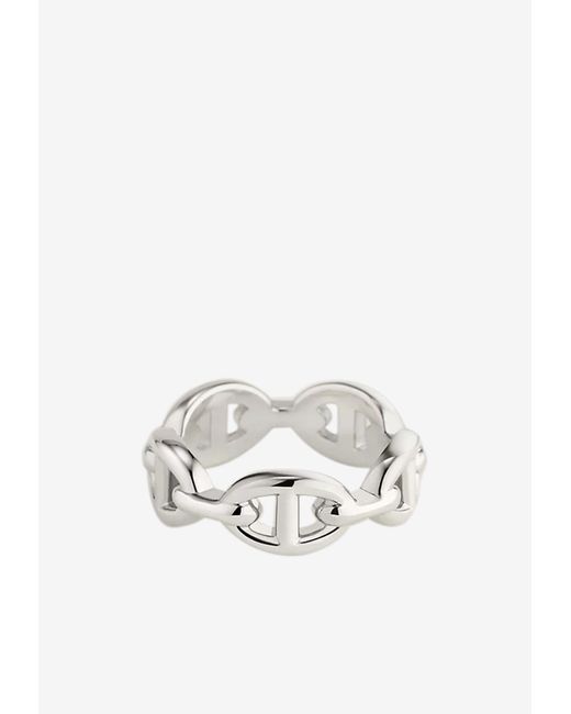 Hermès Chaine D'ancre Enchaînée Ring in White | Lyst