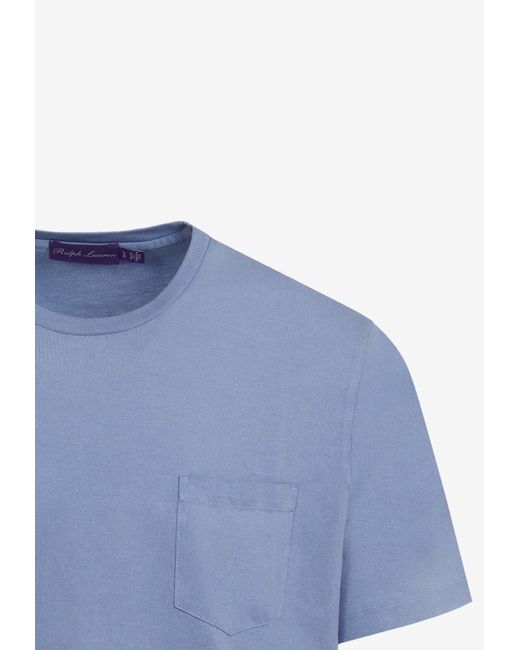 Ralph Lauren Blue Basic Crewneck T-Shirt for men