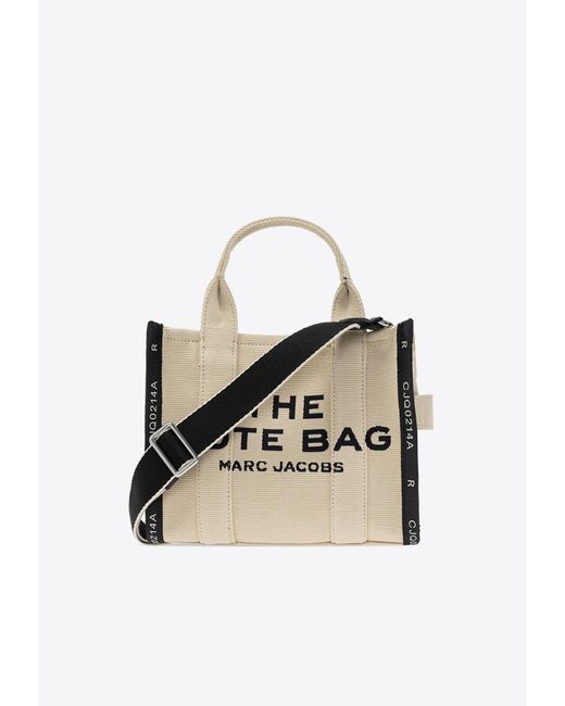Marc Jacobs Natural The Small Logo Jacquard Tote Bag