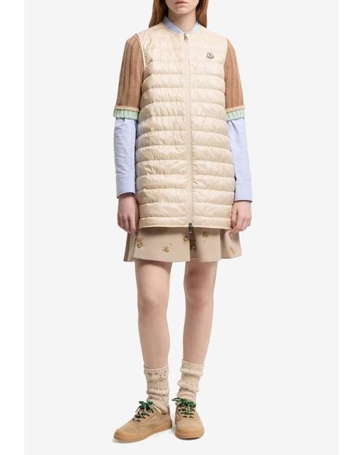 Moncler Natural Begonia Zip-Up Jacket